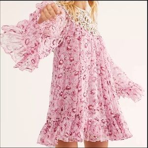 Free People Faded Daisy Frock Dress